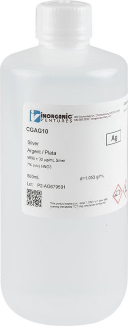 CGAG10 | Inorganic Ventures 10,000ug/mL SILVER