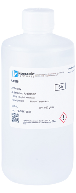 AASB1 | Inorganic Ventures 1000ug/mL ANTIMONY