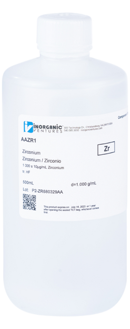 AAZR1 | Inorganic Ventures 1000ug/mL ZIRCONIUM