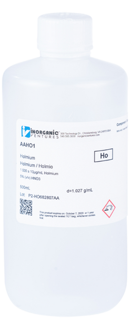 AAHO1 | Inorganic Ventures 1000ug/mL HOLMIUM