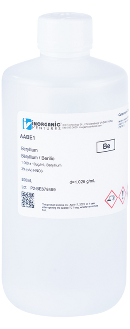 AABE1 | Inorganic Ventures 1000ug/mL BERYLLIUM