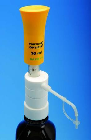 101 10727 | Dispenser FORTUNA, OPTIFIX SAFETY 0.5 -2 ml : 0.1 ml, cylinder made of glass