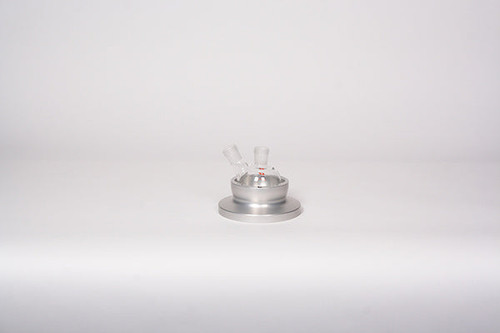 015882590 | Heidolph Radleys Heat-On 250ml Block w/ Flask Sidearm Cutouts (Anodized)