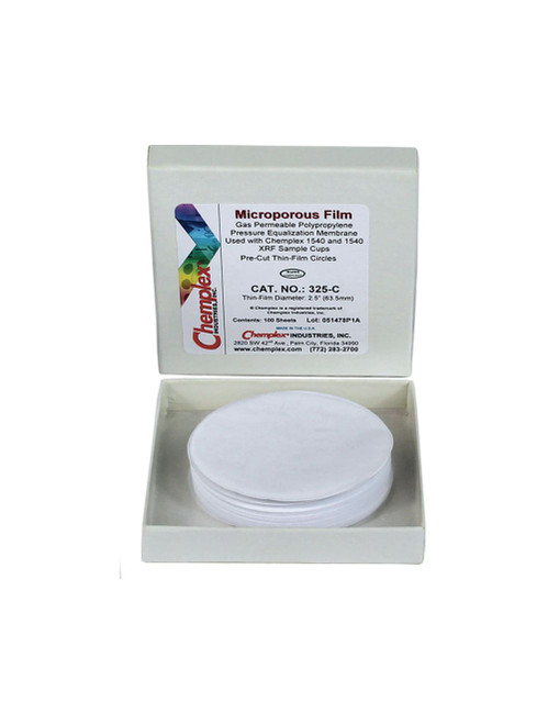 325C | Chemplex Microporous Film 2.5" (63.5mm) Pre-cut circles; 25μm, 1.0 mil thick, 6.4cm dia., 100/pk
