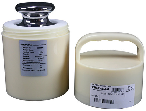 700100381 | Adam Equipment ASTM 4 - 10kg - ASTM Weights -  Capacity: 10000g, Readability: lb / kg