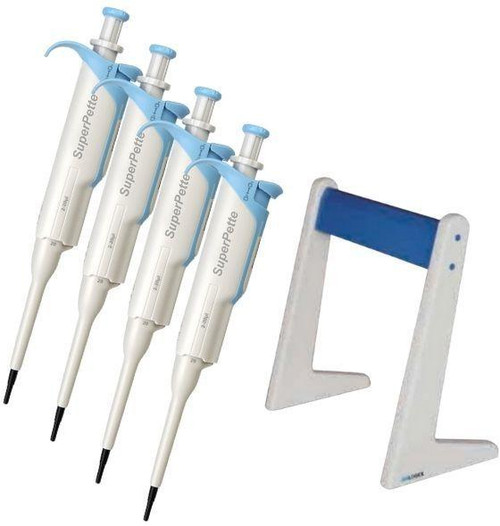 714510B1 | Scilogex SuperPette Pipettor, Starter Kit-1. 0.5-10ul, 2-20ul, 20-200ul, 100-1000ul & Linear Stand (714510049999, 714510059999, 714510099999, 714510149999 & 710000859999)