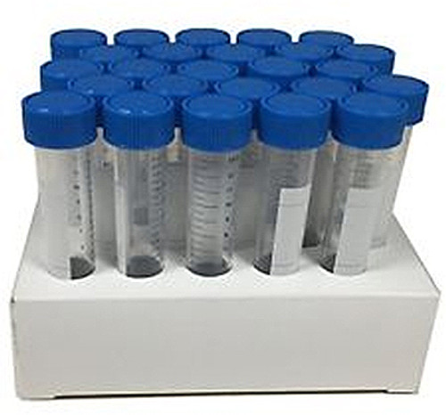 007110 | Scilogex SCILOGEX 50mL Polypropylene Centrifuge Tube - Conical, Paperboard Rack, Sterile, 25/Rack, 500/CS