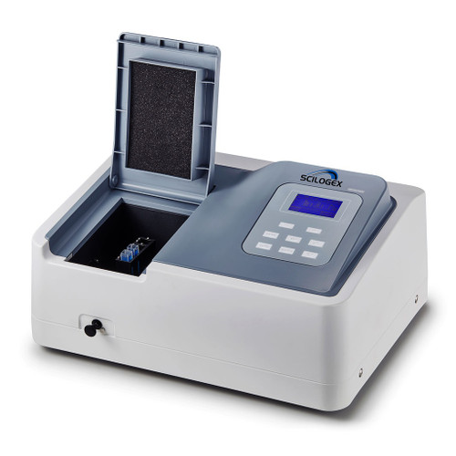 401012010009 | Scilogex SCILOGEX SCI-UV1100 Spectrophotometer 190~1100nm, with Tungsten Lamp & Deuterium Lamp, 4 x 3.5ml glass square cuvettes and 2 x 3.5ml quartz square cuvettes, USA plug, 110/220 V, 50/60 Hz, 80 W