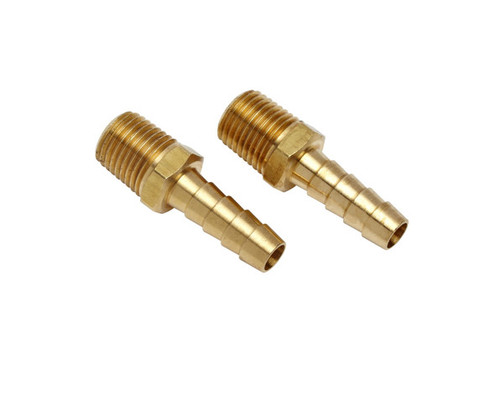 776-194 | PolyScience Fitting, 1/4” male NPT x 1/4” (6 mm) hose barb, brass