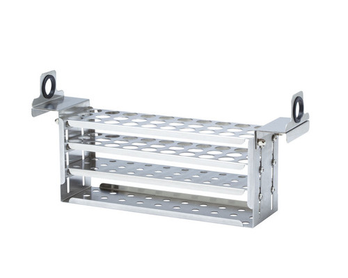 510-675 | PolyScience Test Tube Rack, Stainless Steel, 14-18 mm, holds 30 maximum