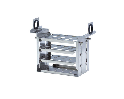 510-672 | PolyScience Test Tube Rack, Stainless Steel, 10-13 mm, holds 15 maximum