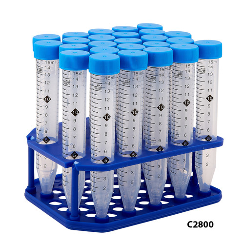 C2800 | MTC Bio 15mL ProSeries Tubes Sterile Racks