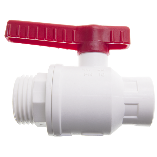 0500-8101 | Burkle Ball valve food, 1" inner - M42x3 outer, NW 25 mm