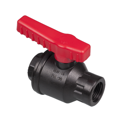 0500-8002 | Burkle Ball valve PP, 1/2" inner - 1/2" inner, NW 15 mm
