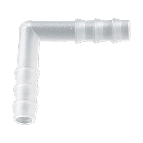 8713-0004 | Burkle Angled connector, PVDF, for Ø 3-5 mm, cylindrical