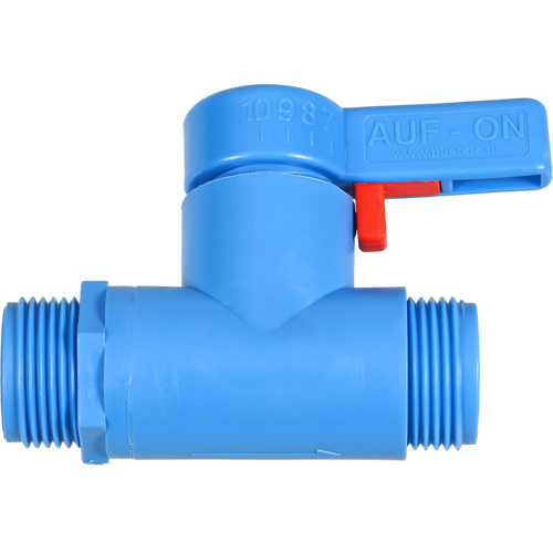 0525-3000 | Burkle StopCock straight-through, 3/4" outer - 3/4" outer