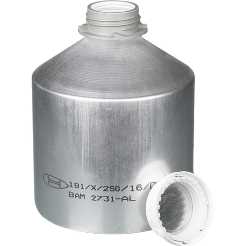 0327-3000 | Burkle Aluminium bottle, UN, AL 99.5, 3000 ml w/ cap