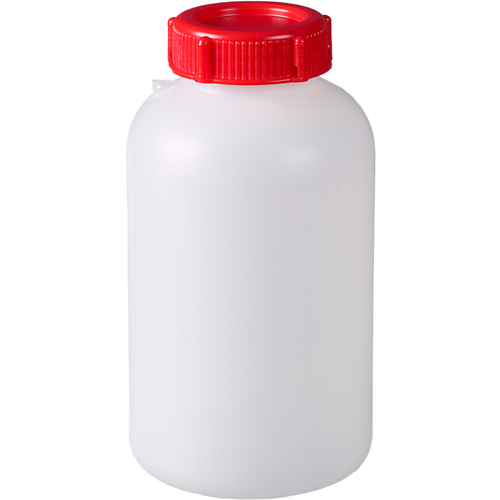 0322-1000 | Burkle Sealable wide-necked bottle, HDPE, 1000 ml, w/ cap