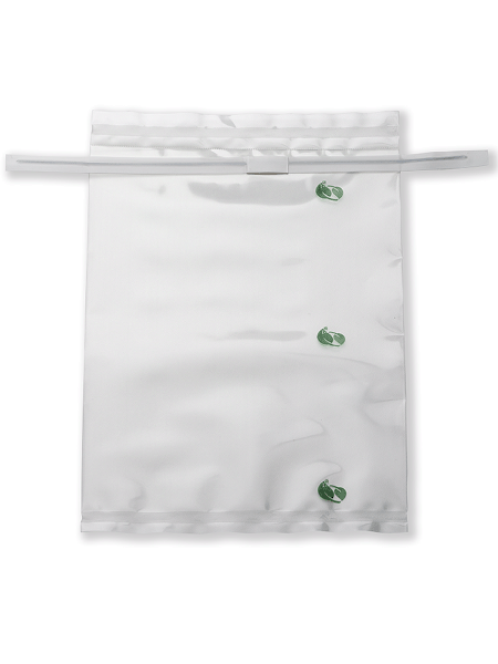 EDL41524E | LABPLAS TWIRL’EM ECOLO Safety Tabs - Clear - Closure with2 flat wires - 15 x 24 in (382 x 610 mm) - CS/250