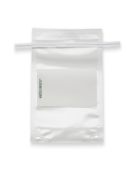 EPS-4590N | LABPLAS TWIRL’EM STAND-UP Safety Tabs - Stand-up bag-Printed - Closure with 2 round wires - 4.5 x 9 in (114 x 229 mm) - CS/1000