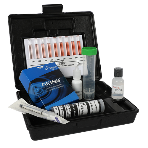 K-6002 | Chemetrics Iron In Brine - CHEMets Visual Kit