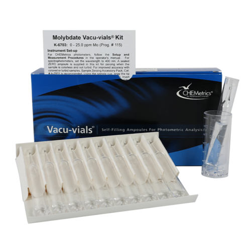 K-6703 | Chemetrics Molybdate - Vacu-vials Instrumental Kit
