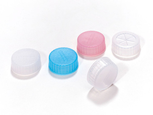 300-1006-020 | Caplugs Evergreen Flat Top Sample Cup Caps, LDPE, Natural