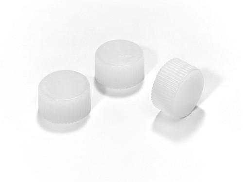 300-3008-020 | Caplugs Evergreen Screw Caps for False Bottom Tubes, HDPE, Natural