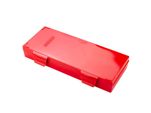 258-6025-R30 | Caplugs Evergreen Heavy-Duty Slide Storage Mailing Boxes with Foam Lined Base, 25 Slides, Polypropylene Co-Polymer, Red