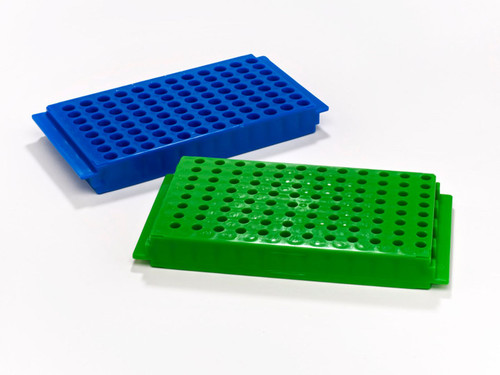 240-6388-Y30 | Caplugs Evergreen Microcentrifuge Tube Racks, 96-Well, Polypropylene, Yellow