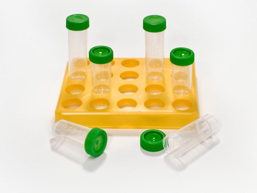 240-3530-B80 | Caplugs Evergreen 30 mL Freestanding Centrifuge Tubes with Blue Caps, Polypropylene Co-Polymer, Natural