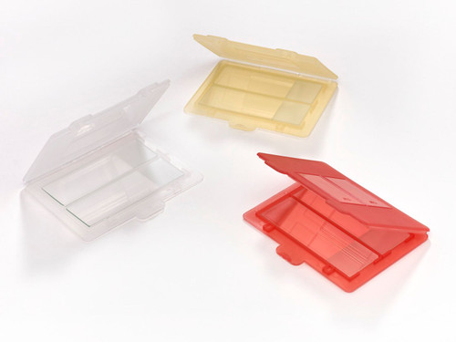 240-3072-R80 | Caplugs Evergreen Two-Slide Mailers, Polypropylene Co-Polymer, Red