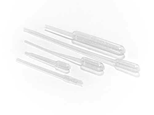 222-1585-02I | Caplugs Evergreen Sterile 3.5 mL Blood Bank Transfer Pipets, 40 µL Drop Size, LDPE, Natural, Individually Packed