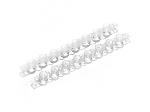 214-3456-080 | Caplugs Evergreen 0.2 mL PCR 8-Tube Strips, Thin-Wall, Polypropylene Co-Polymer, Natural