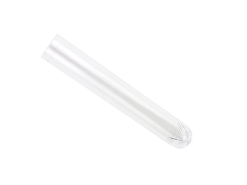 214-2099-R50 | Caplugs Evergreen 21 mL Round Bottom Test Tubes with Red Screw Caps, 16 x 150 mm, Polystyrene, Natural