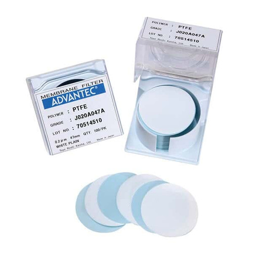 H020A090C | Advantec MFS PTFE Hydrophilic Membranes; 90 mm dia; 0.20 µm; 25/PK