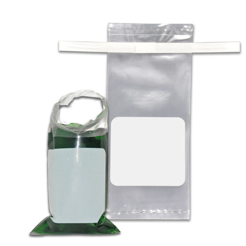 B5761 | MTC Bio Flip 'n Fold™ Sterile Sampling Bag, 4oz, 178mm x 76mm, Printed marking area, 500/pk