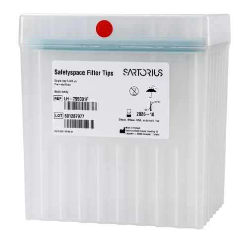 LH-795001F | Sartorius SafetySpace Filter Tip, 100-5000µl (1x50)