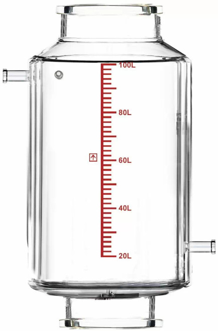 R100f.Vessel-D | Across International Double-Jacketed 100L Reactor Vessel for Ai R100f Filter Reactors