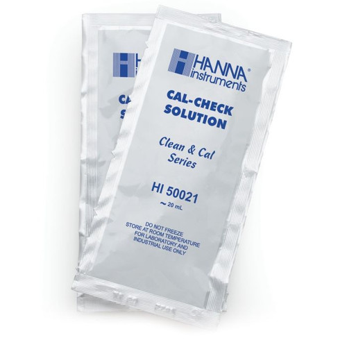 HI50021P | Hanna Instruments Calibration Check Solution for HI9813-6 (25 x 20 mL Sachets)
