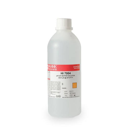 HI7004L/C | Hanna Instruments pH 4.01 Calibration Solution (500 mL)