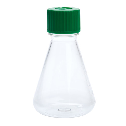 229805 | Celltreat 250mL Erlenmeyer Flask, Vent Cap, Plain Bottom, PETG, Sterile (12/PK)