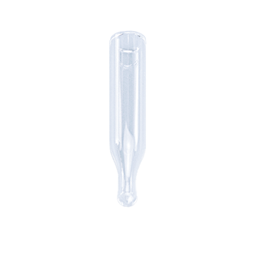 CI-100005 | AFP 250 µL Clear Insert with Flat Bottom for Large Opening 1.8 mL Vials, Deactivated, 100/PK