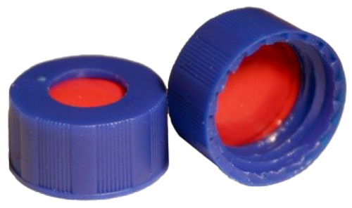CS-100011 | AFP 2 mL, 9 mm Blue Screw Cap, Red PTFE/White Silicone/Red PTFE 0.040 Thickness, 1000/PK