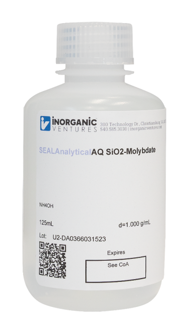 SEALANALYTICALAQSIO2-MOLYBDATE | Inorganic Ventures Ammonium Molybdate Reagent (10% w/v) for Silica Analysis, 125mL