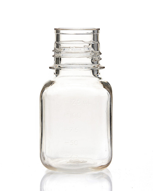 138-2213-FLS | Foxx Life Sciences EZBio 125 mL PC Media Bottles, Non-Sterile, Autoclavable w/ 38-430 mm Neck, w/o Caps (24/PK)