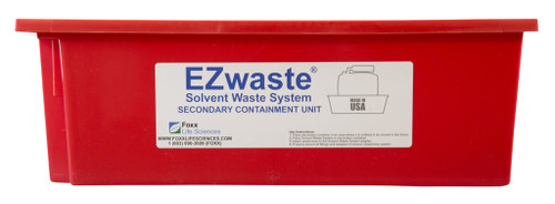 252-1905-OEM | Foxx Life Sciences EZwaste Secondary Container Spill Basin, Safety Tray for 1 L-10 L Carboys, Bottles, and DOT Waste Containers (6/PK)