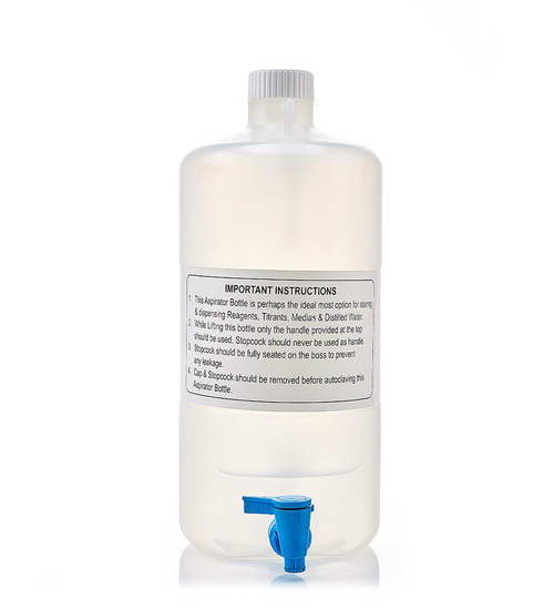 155-K897-FLS | Foxx Life Sciences EZLabpure Aspirator Bottle 10 L, PP, White Cap w/ Spigot