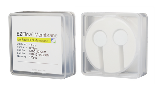 361-2113-OEM | Foxx Life Sciences EZFlow PES Membrane Filters, 0.22 µm, 13 mm Diameter Filter Discs, Non-Sterile (100/PK)