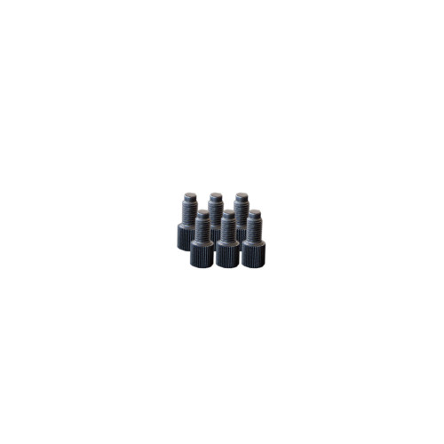 330-0933-OEM | Foxx Life Sciences EZwaste HPLC Solvent Waste System, Replacement Fittings, Plugs for 1/8" OD or 1/16" OD Ports, Black Plug, 1/4-28 Thread (6/PK)